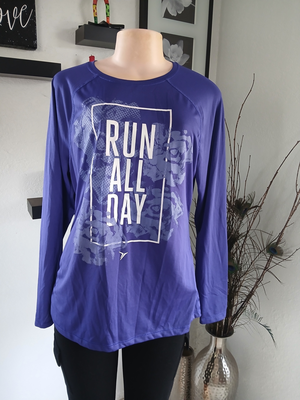Old Navy Purple 'Run All Day' Long-Sleeve Active Tee